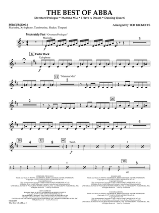 The Best of ABBA (arr. Ted Ricketts) - Percussion 2