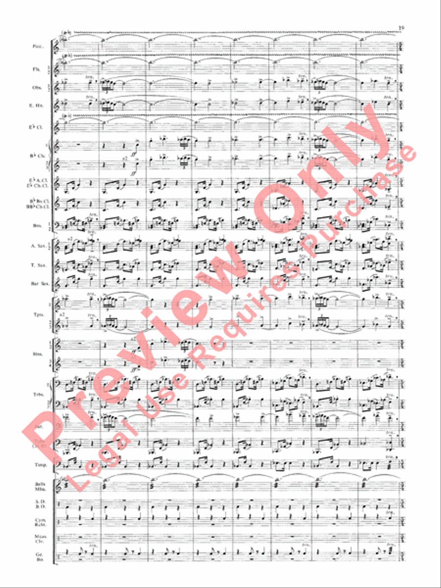 Symphonic Dance No. 3 (Fiesta) Concert Band scores gallery preview page 22