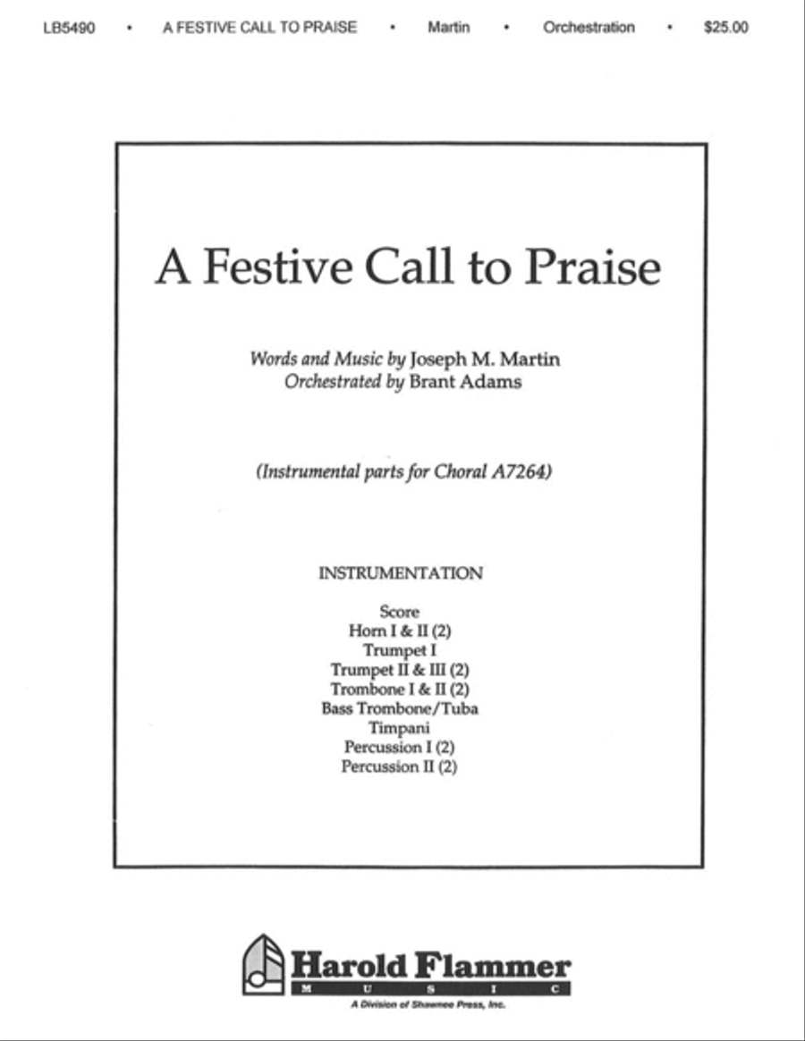 A Festive Call to Praise A Festive Call to Praise Choir scores gallery preview page 1