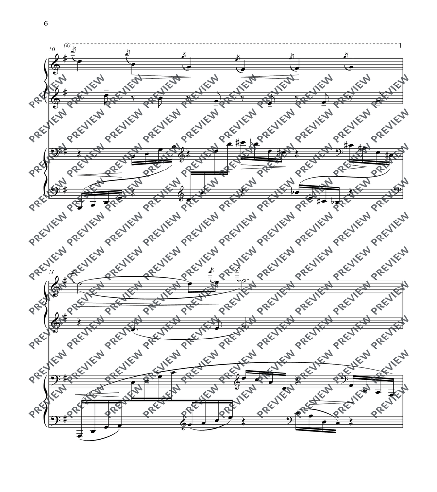 The Swan Piano scores gallery preview page 6