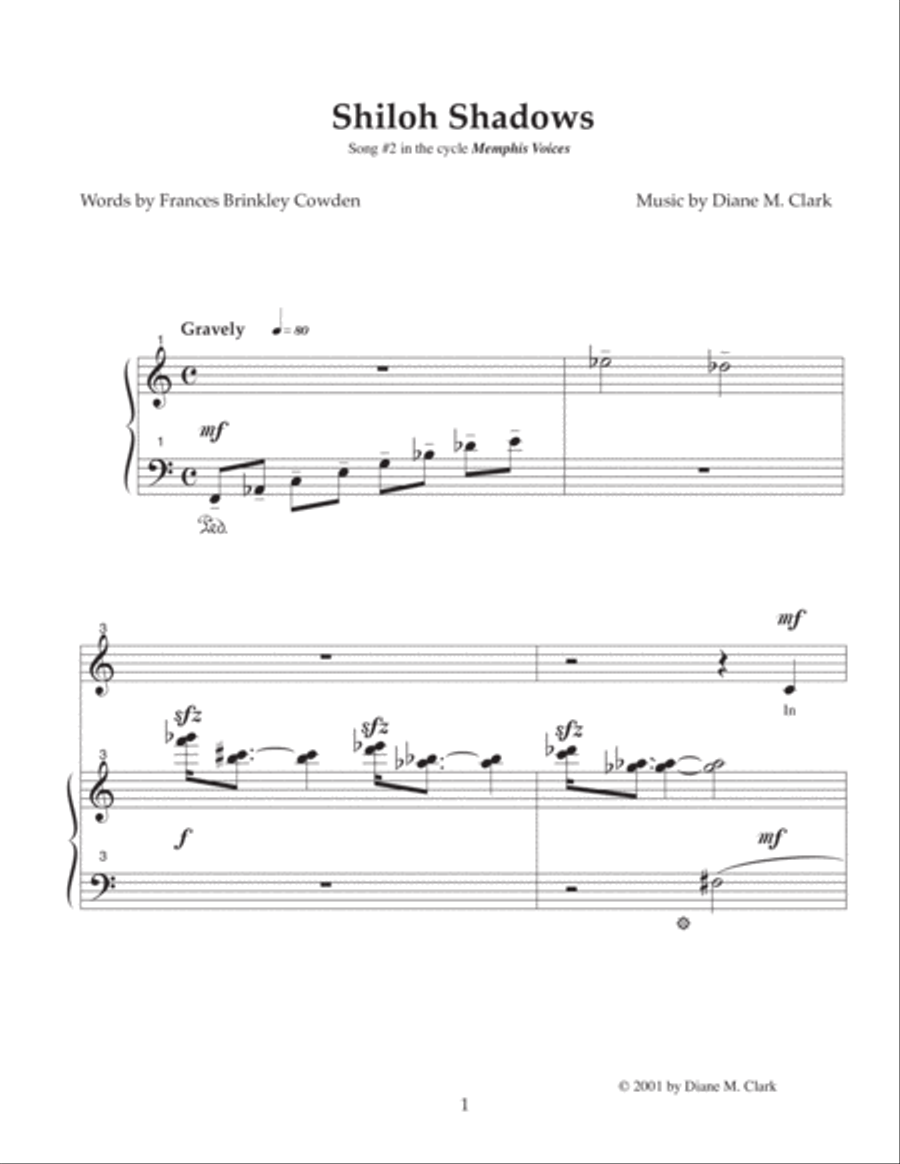 Shiloh Shadows Shiloh Shadows High Voice scores gallery preview page 1