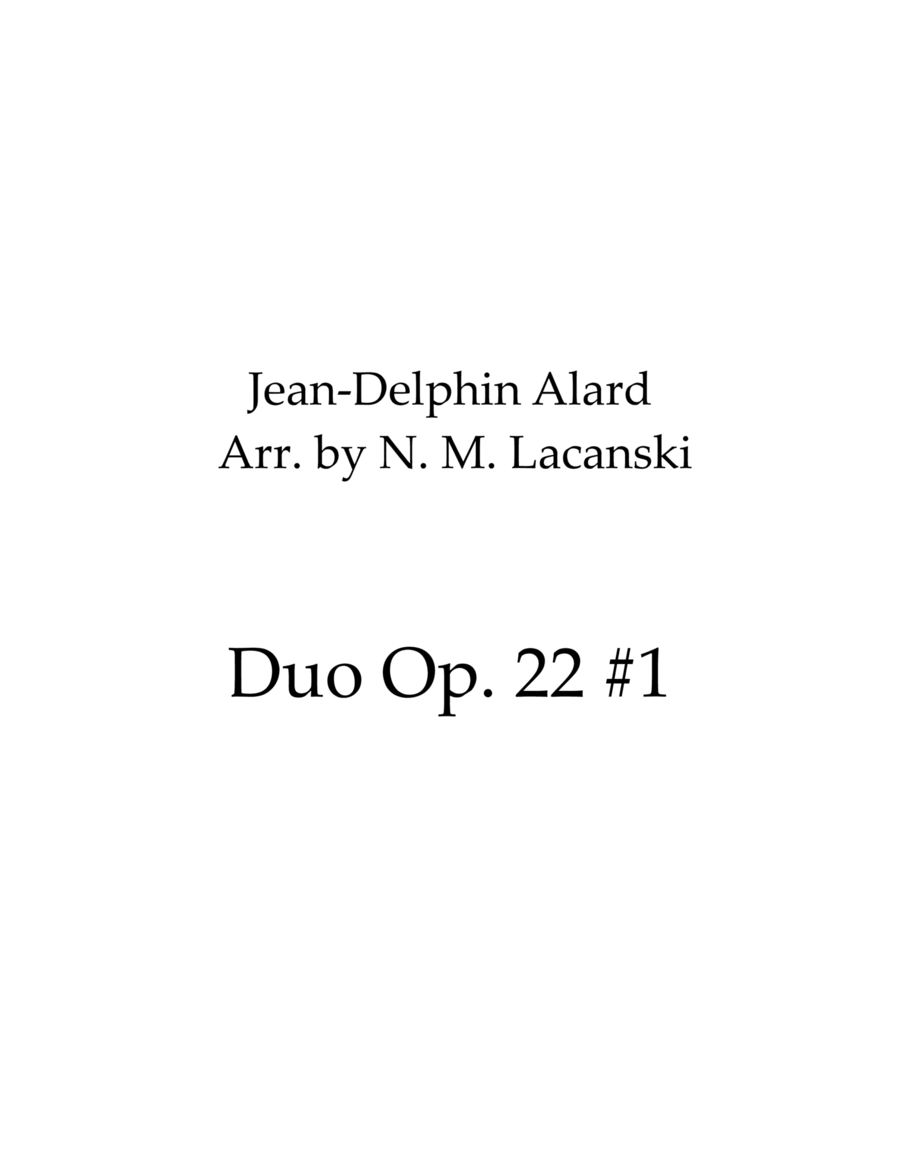 Duo Op. 22 #1 image number null
