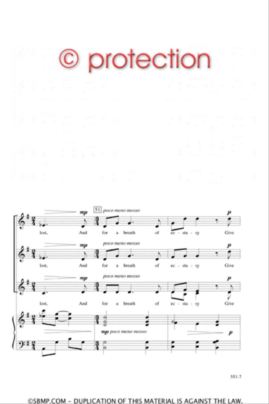 Life's Loveliness - SSA Octavo SSA scores gallery preview page 7