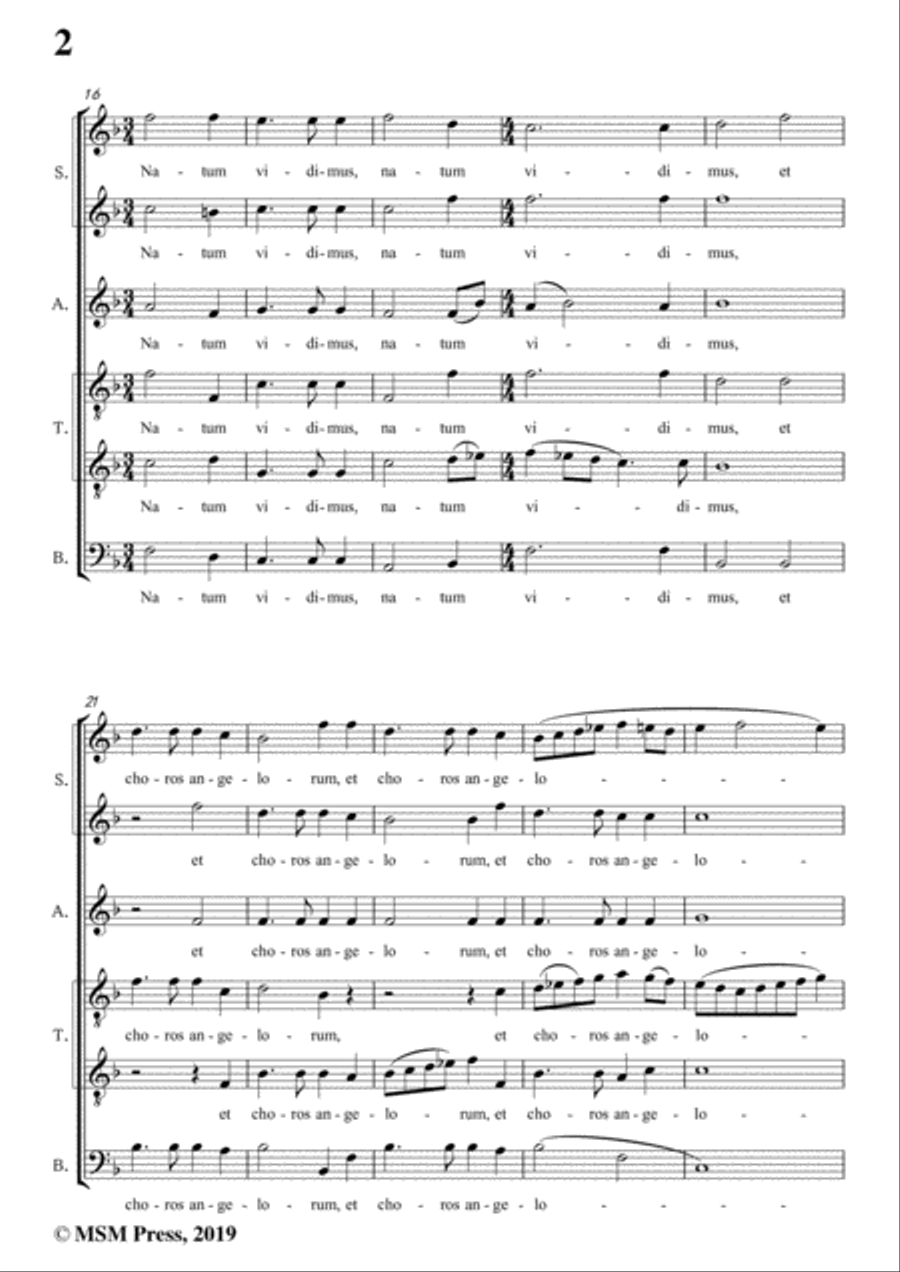Dering-Quem vidistis,pastores,in F Major,A cappella 4-Part scores gallery preview page 4