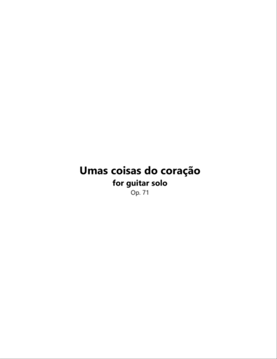 Umas coisas do coracao Classical Guitar scores gallery preview page 3