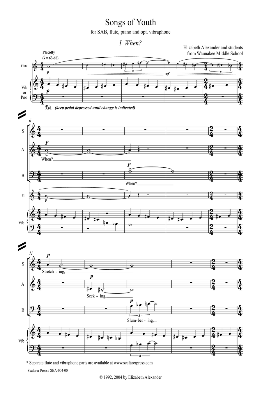 Songs of Youth Songs of Youth 3-Part scores gallery preview page 4