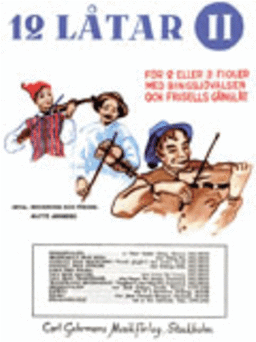 Tolv latar 2 Tolv latar 2 Violin scores gallery preview page 1