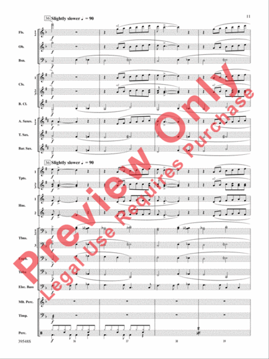 The Beatles Remembered Concert Band scores gallery preview page 12