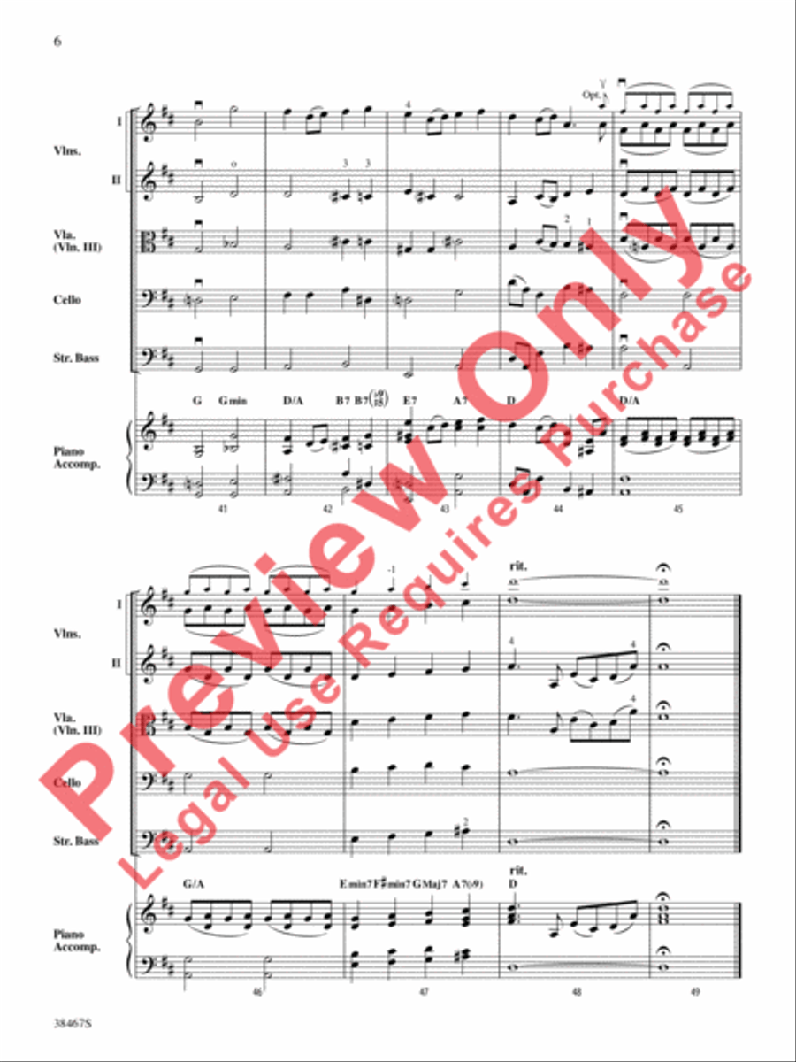 Over the Rainbow (from The Wizard of Oz) String Orchestra scores gallery preview page 7