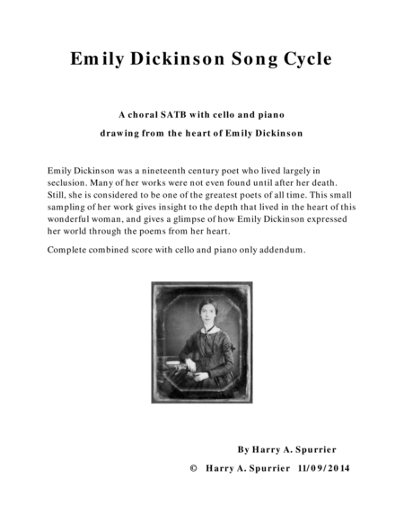 Emily Dickinson Song Cycle image number null