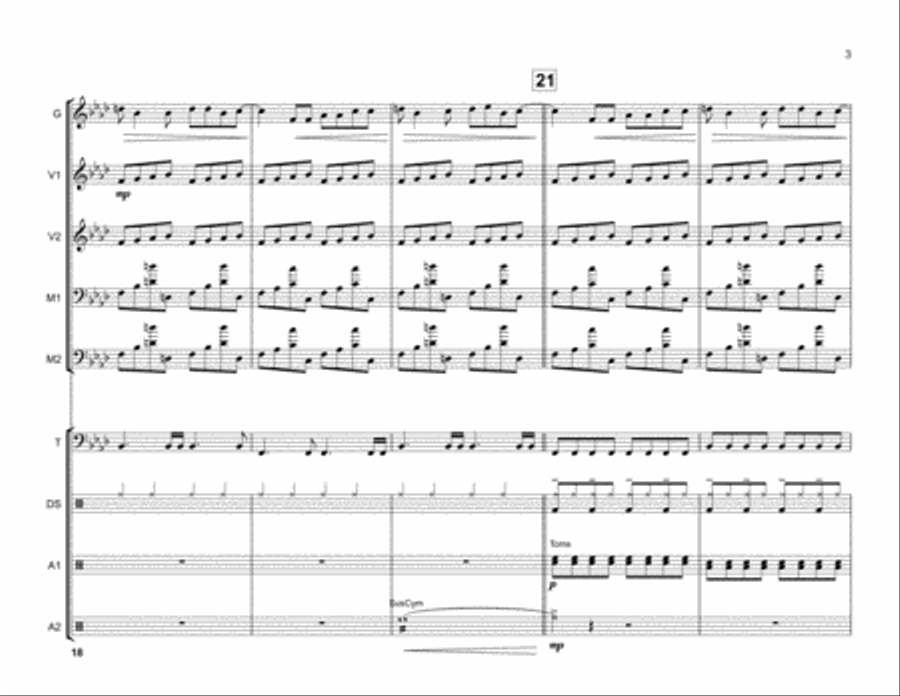 Mad World Percussion Ensemble scores gallery preview page 4