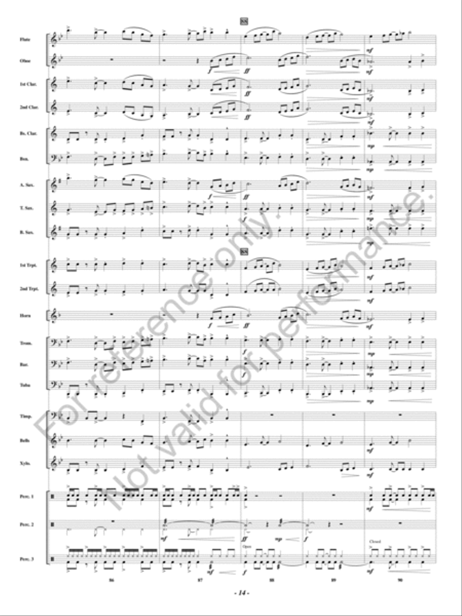 Outrider Outrider Concert Band scores gallery preview page 15