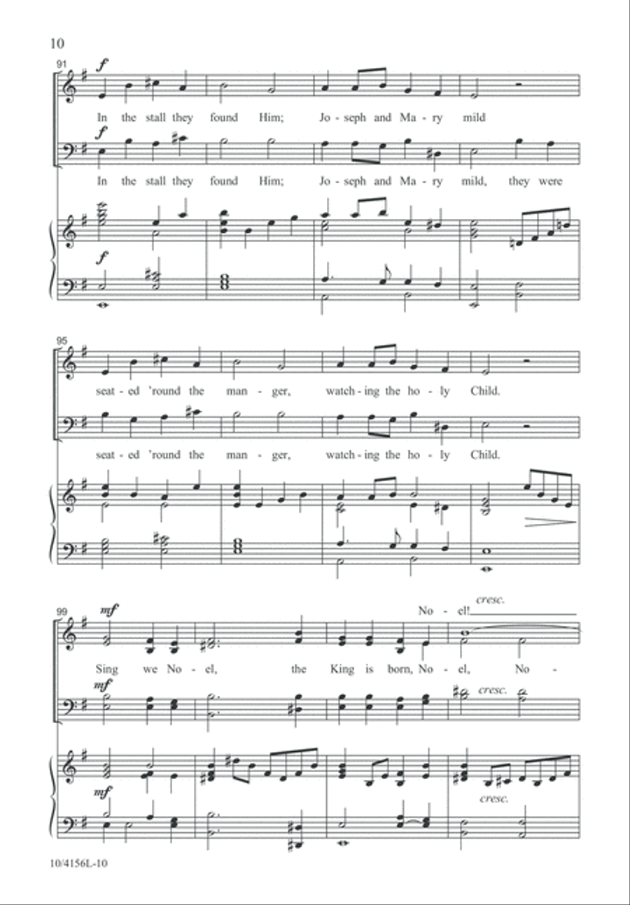Noel Festival Noel Festival 4-Part scores gallery preview page 10