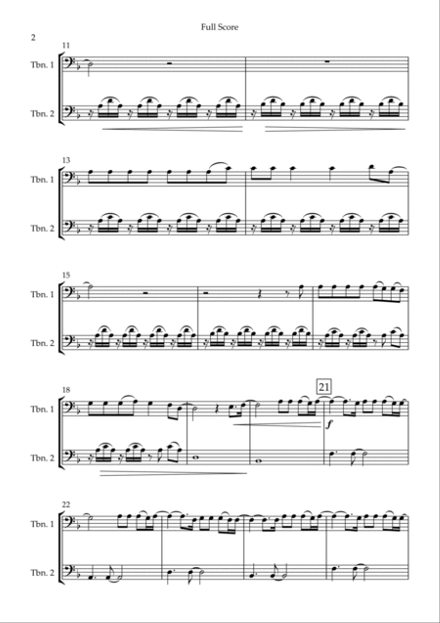 You Say Trombone Duet scores gallery preview page 2