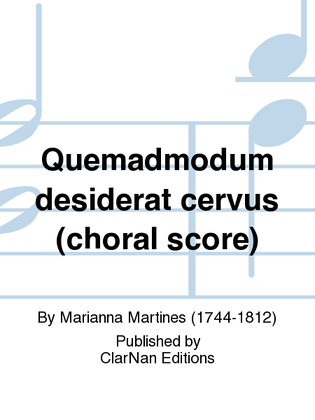 Quemadmodum desiderat cervus (choral score)
