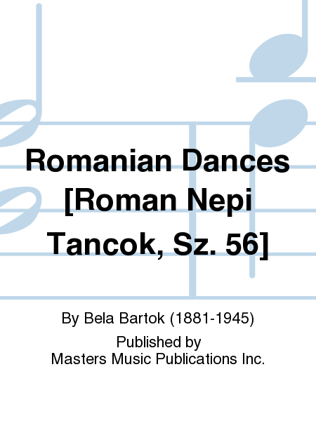 Romanian Dances [Roman Nepi Tancok, Sz. 56] image number null