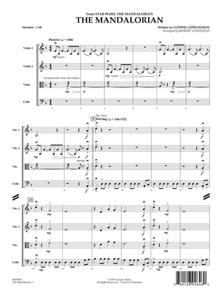 Book cover for The Mandalorian (from The Mandalorian) (arr. Robert Longfield) - Conductor Score (Full Score)