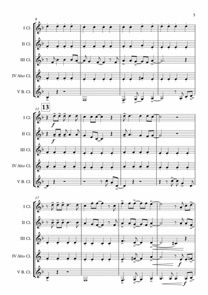 "Pokémon Theme" Clarinet Choir arr. Adrian Wagner image number null