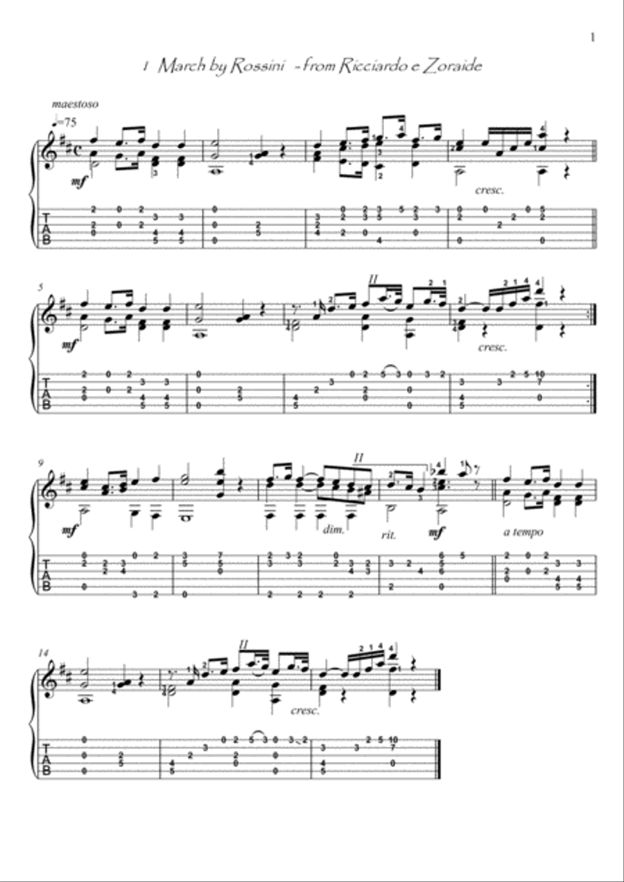 Classical Guitar Anthology Acoustic Guitar scores gallery preview page 2