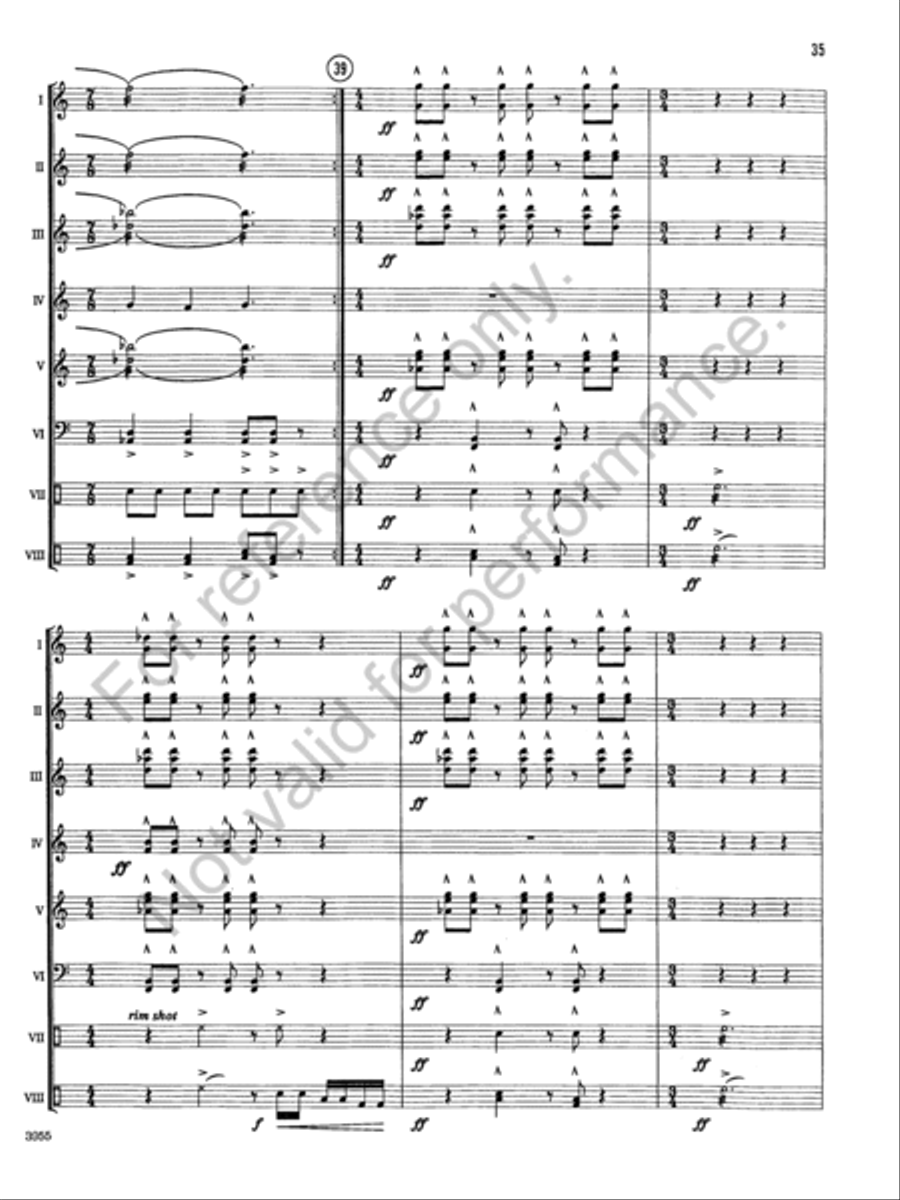 Windstone Suite Percussion Ensemble scores gallery preview page 34