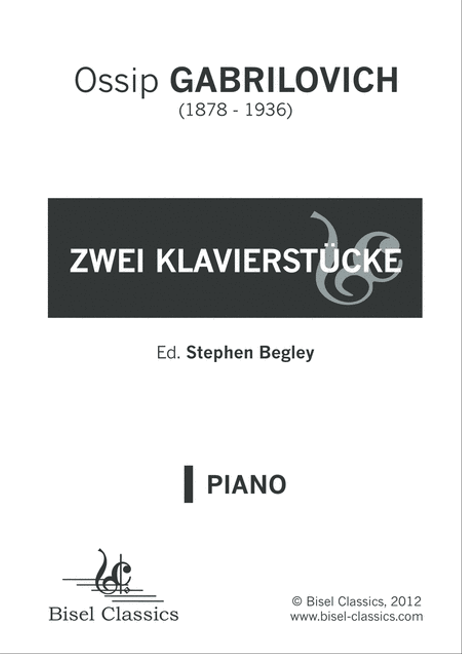 Zwei Klavierstucke, Opus 12 Piano Solo scores gallery preview page 3