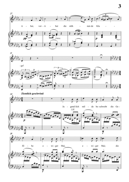 Schubert-Elysium,D.584 in bD for Vocal and Piano