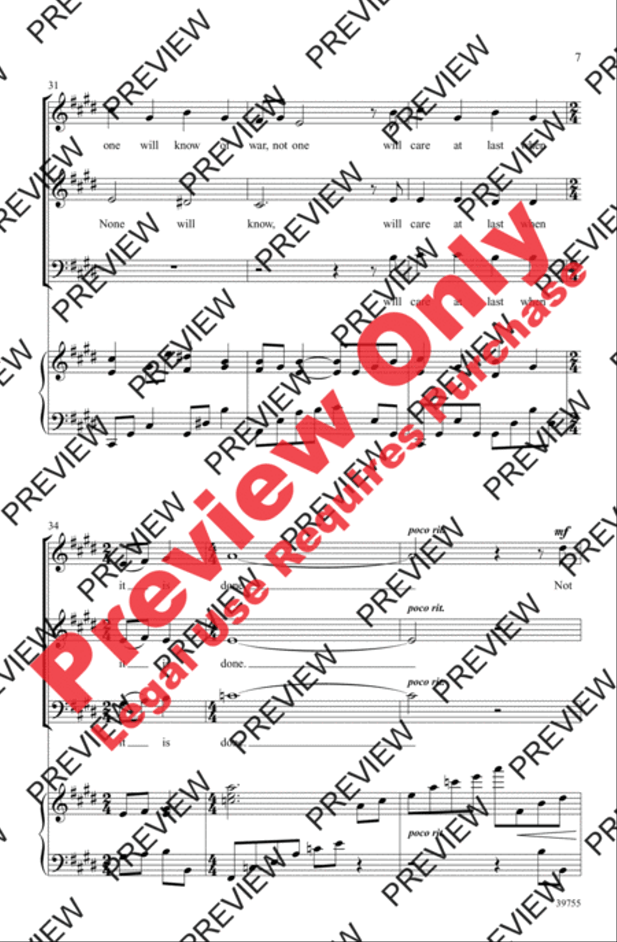 There Will Come Soft Rains 3-Part scores gallery preview page 7