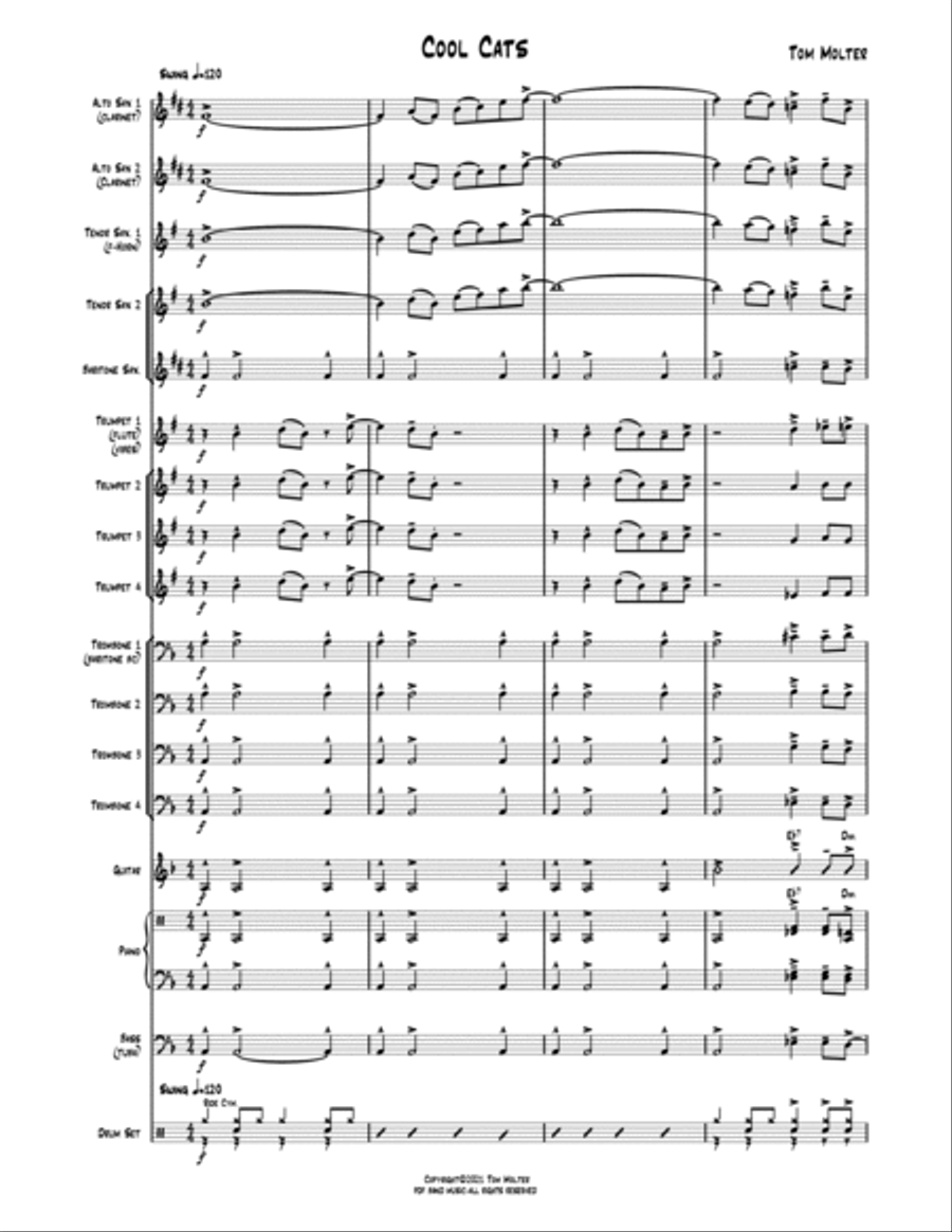 Cool Cats Jazz Ensemble scores gallery preview page 2