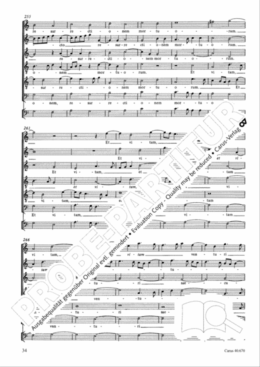 Missa in illo tempore Choir scores gallery preview page 47