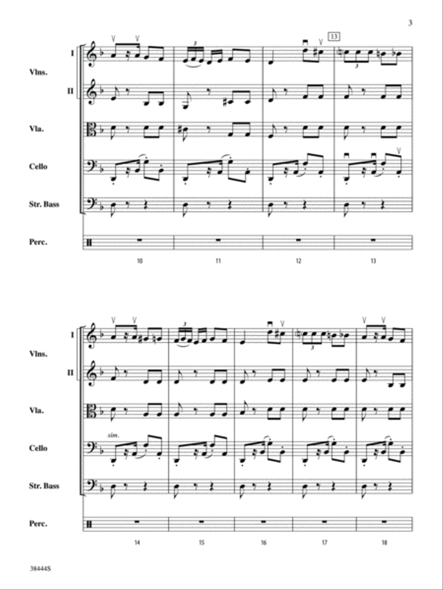 Habanera (from the opera Carmen): Score String Orchestra scores gallery preview page 3