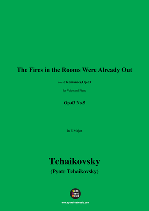Book cover for Tchaikovsky-The Fires in the Rooms Were Already Out,in E Major,Op.63 No.5