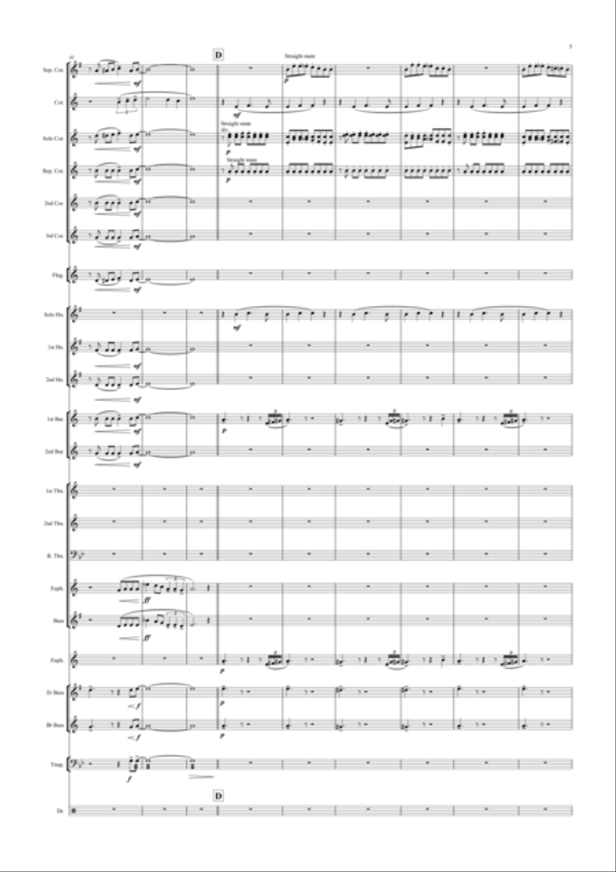 El Tango De Roxanne (Fr Moulin Rouge) Brass Band scores gallery preview page 5