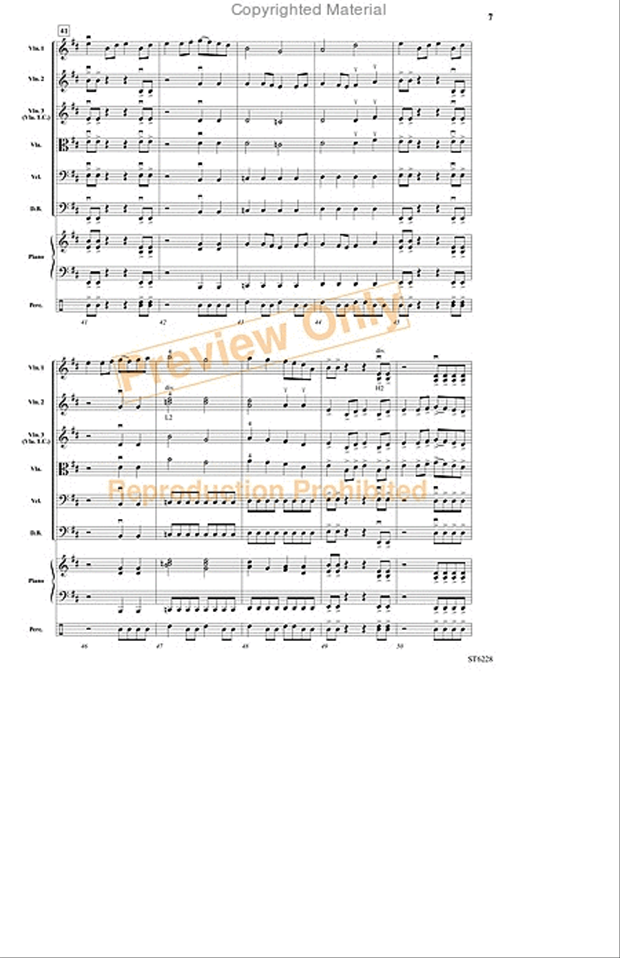 Hunting the Wild Beast String Orchestra scores gallery preview page 6