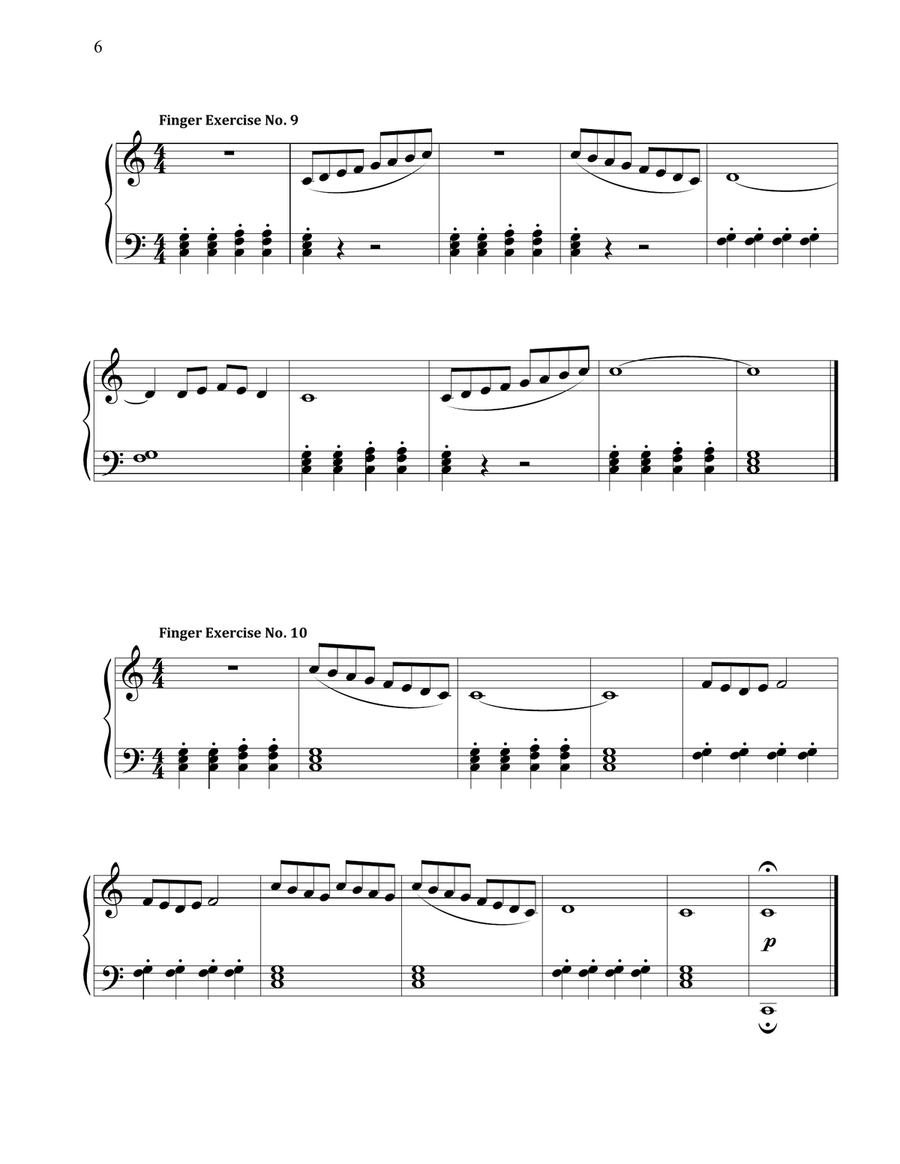 Fun with Chords: Finger Exercise Collection Piano Method scores gallery preview page 6
