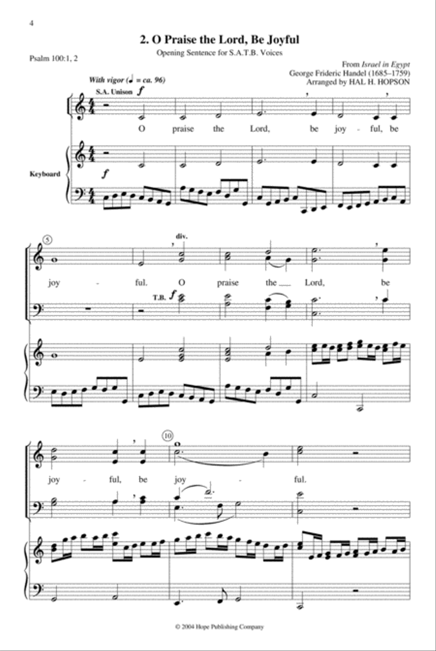 Service Music from Master Composers 4-Part scores gallery preview page 3