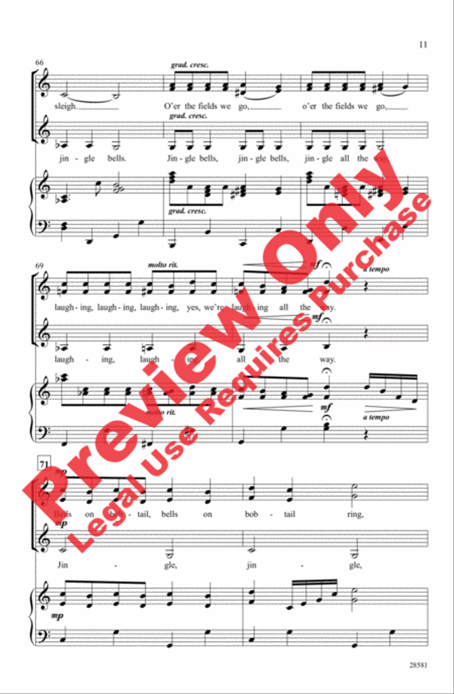 Nutcracker Jingles Women's Choir scores gallery preview page 10