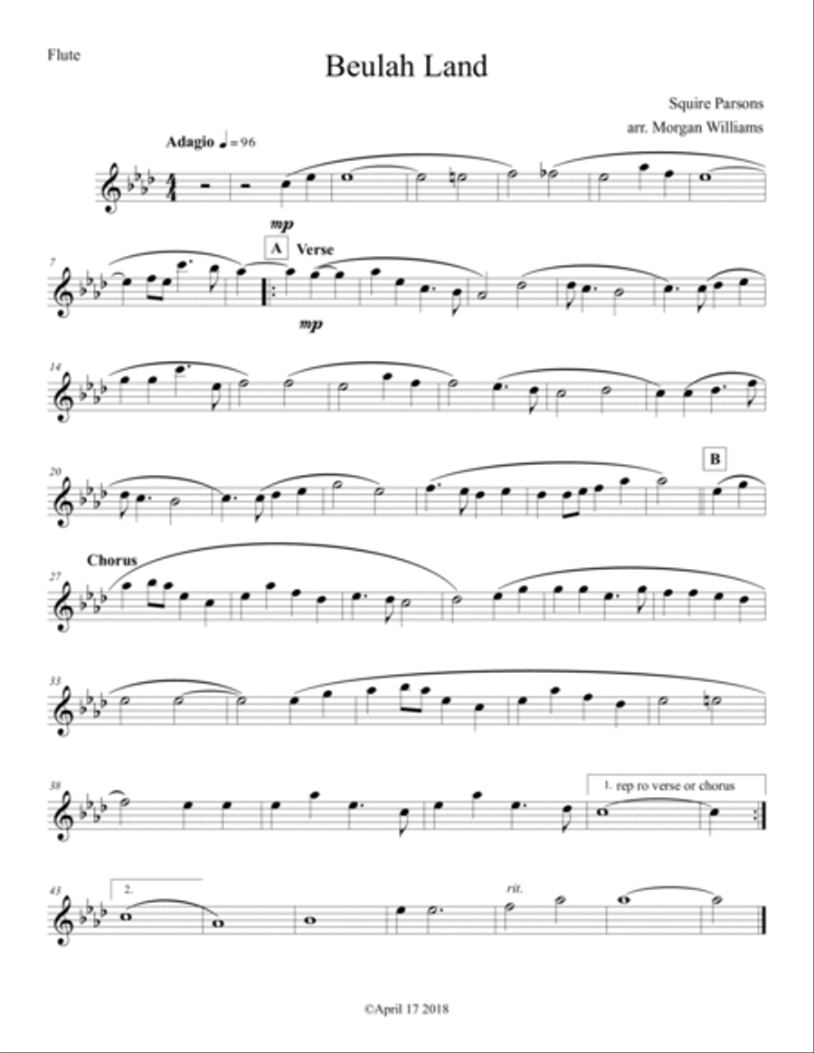Beulah Land Concert Band scores gallery preview page 6