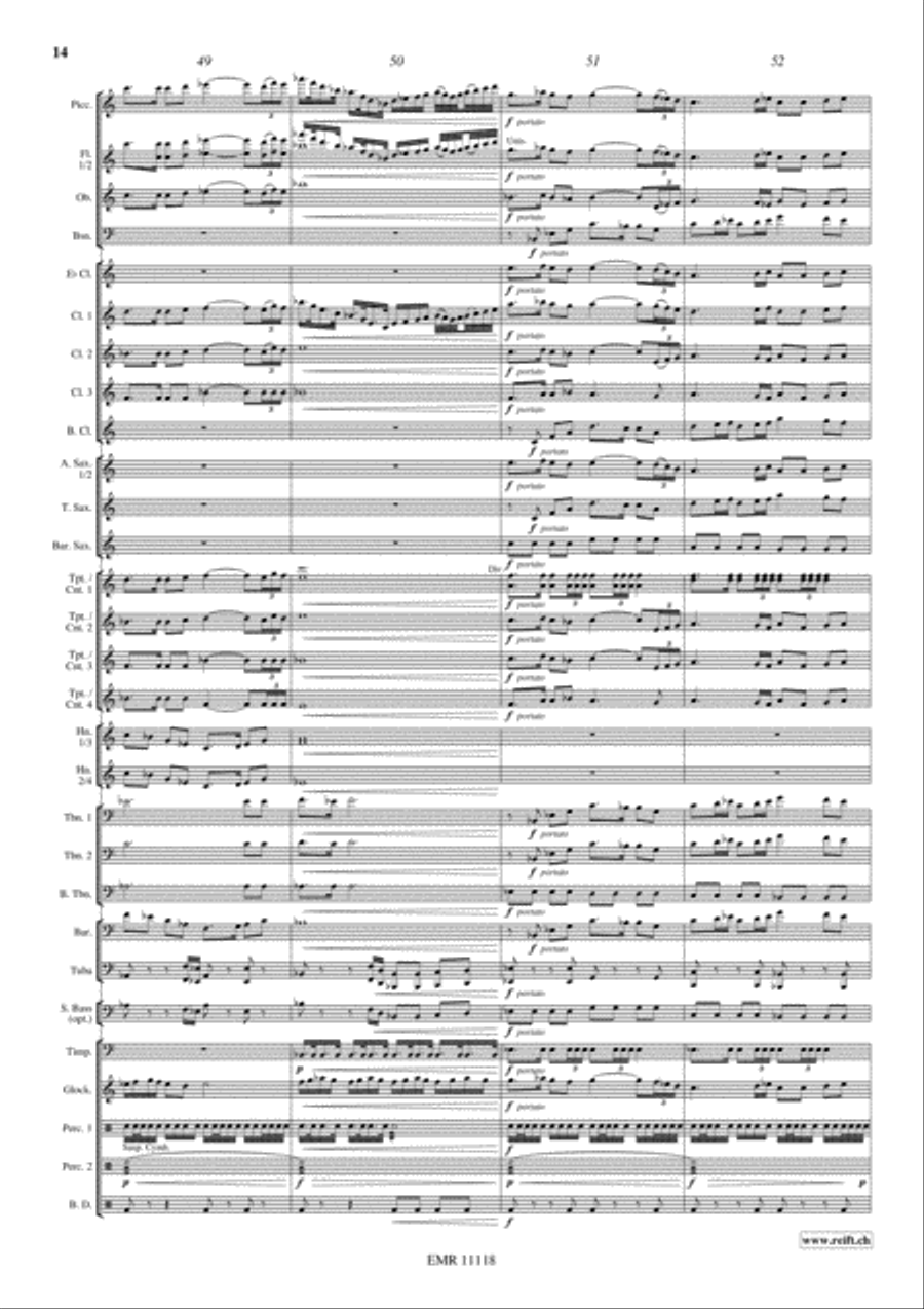 3 Moments Of Happiness Concert Band scores gallery preview page 15