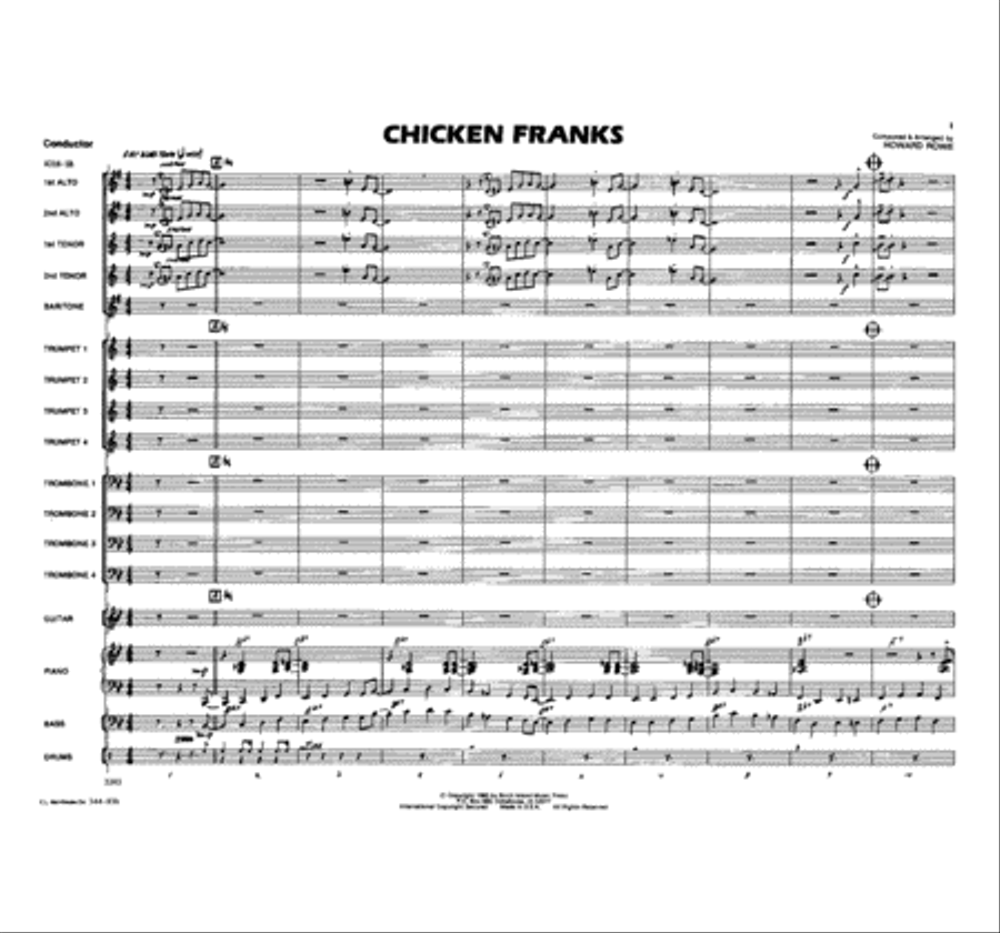 Chicken Franks Jazz Ensemble scores gallery preview page 2