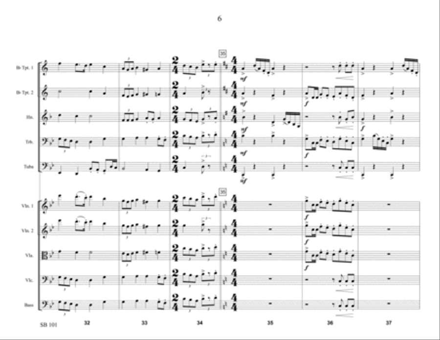 Coronation March Coronation March Chamber Music scores gallery preview page 6