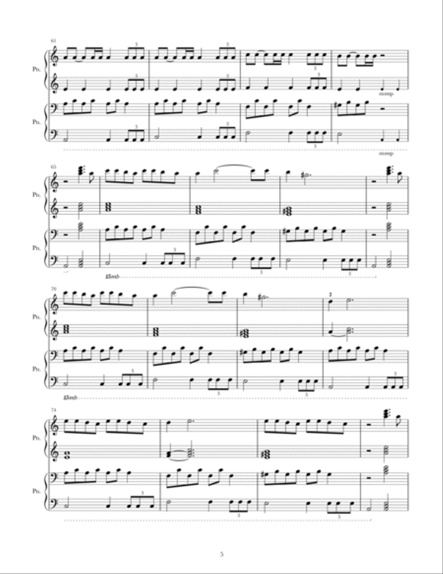 Believer Piano scores gallery preview page 5