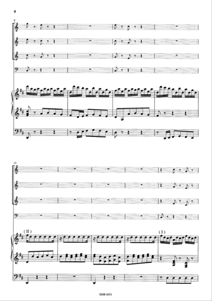 Sinfonia Bb-Dur Trumpet scores gallery preview page 5