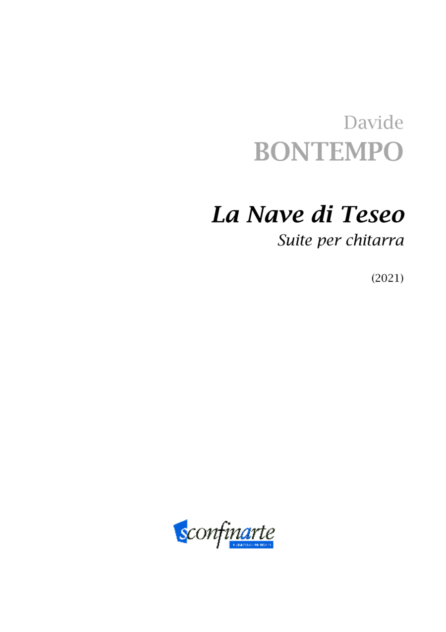 Davide Bontempo: LA NAVE DI TESEO (ES-22-003) Acoustic Guitar scores gallery preview page 1