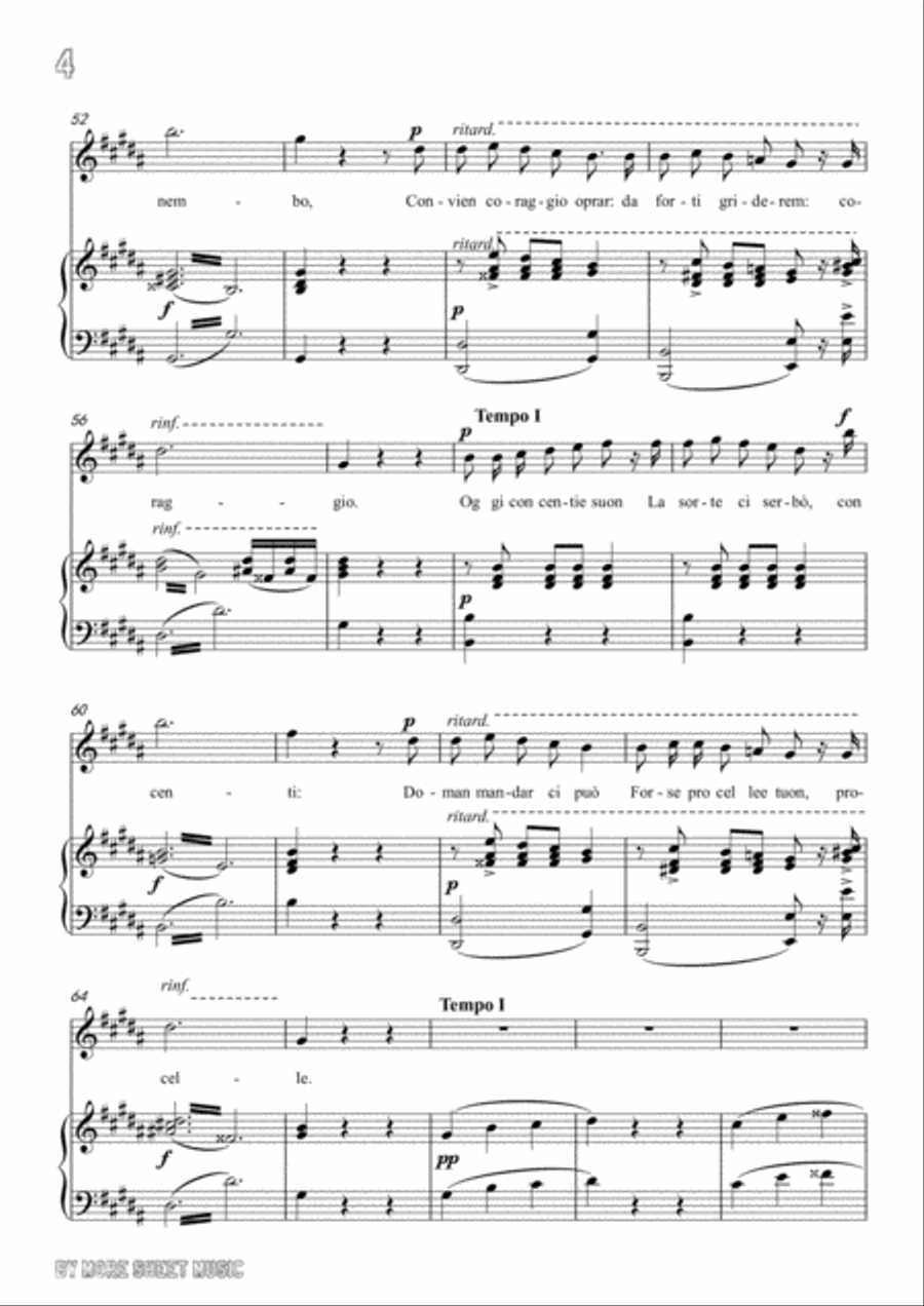 Bellini-L'allegro marinaro in g sharp minor,for voice and piano Voice Solo scores gallery preview page 6