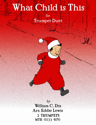 Book cover for What Child Is This Trumpet Duet