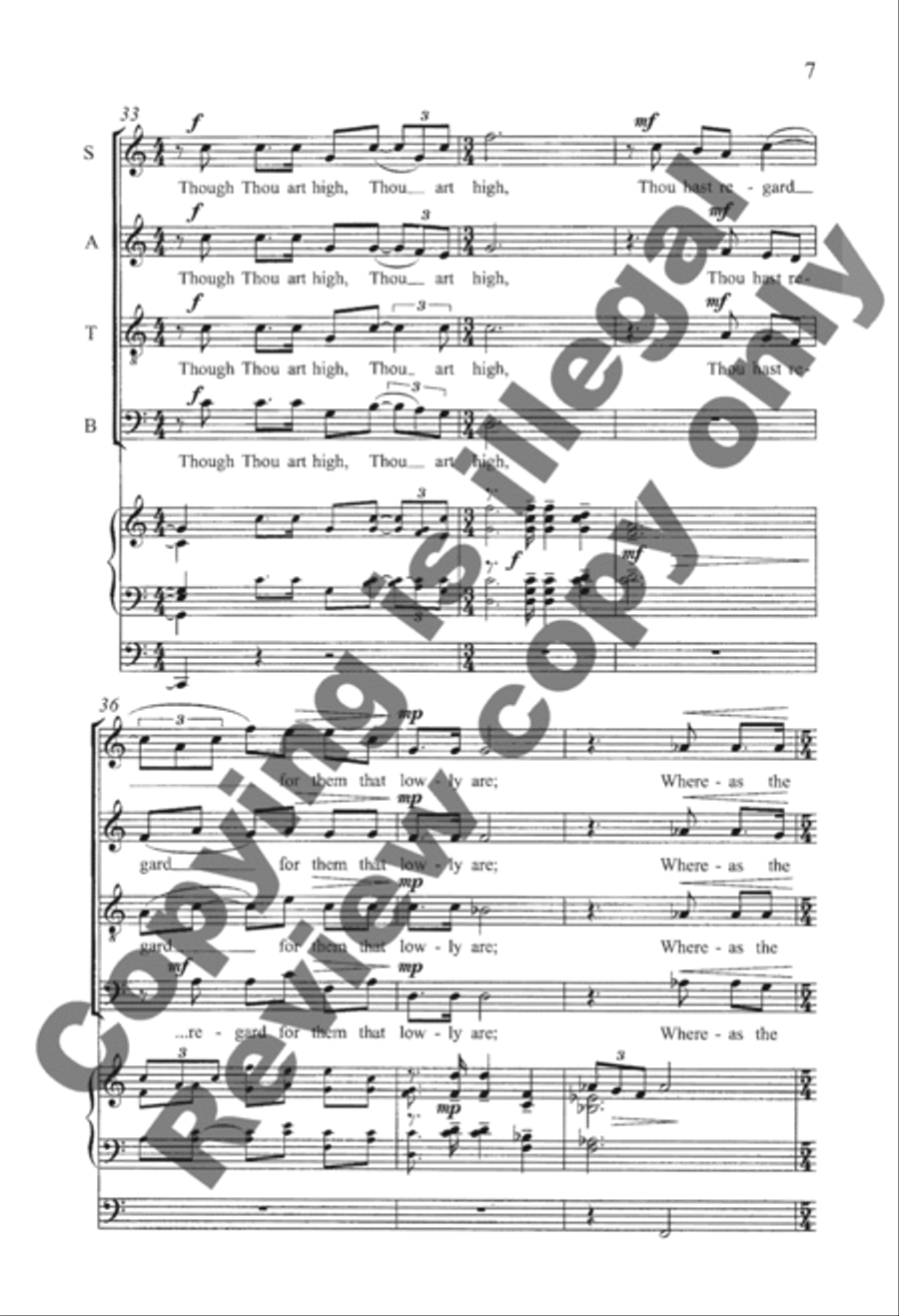 Thee Will I Praise Thee Will I Praise 4-Part scores gallery preview page 20