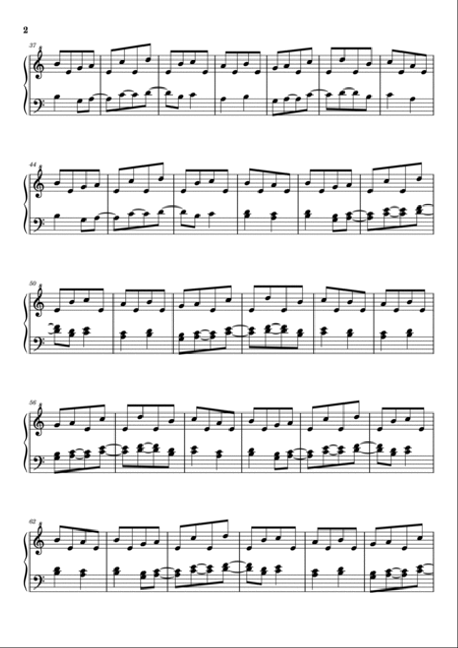Tubular Bells Piano Solo scores gallery preview page 2