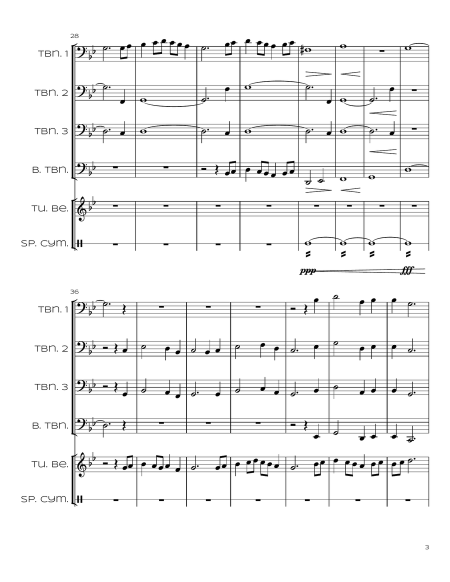 Symbols of Deception Trombone Solo scores gallery preview page 4