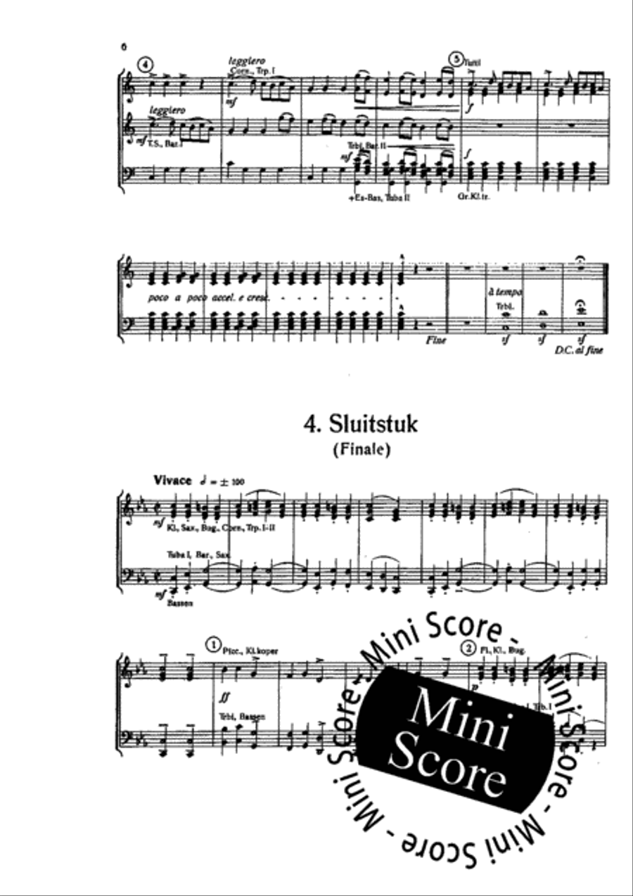 Suite op Oud Hollandse Motieven Concert Band scores gallery preview page 8