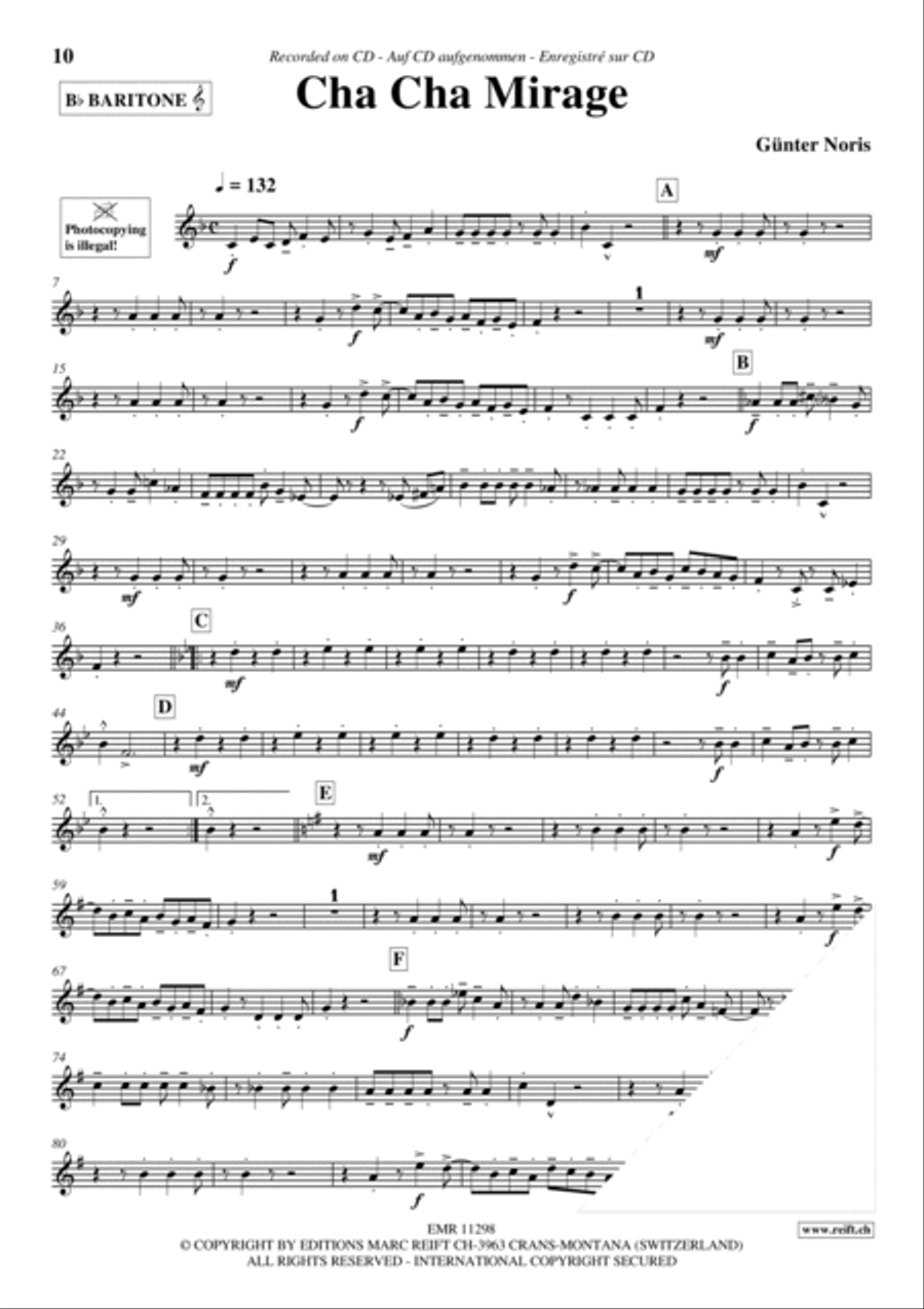 Play The 1st Baritone With The Ballroom Dance Orchestra Vol. 2 Piccolo scores gallery preview page 11